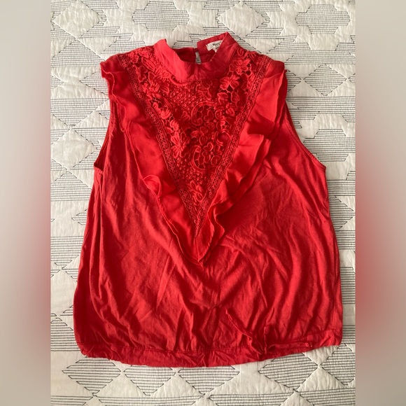 Anthropologie Sleeveless Red Top by Tiny - Picture 2 of 7
